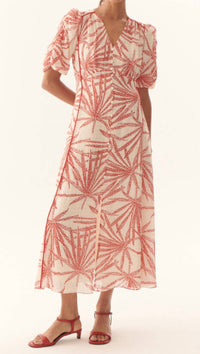 Exquise - Adaline V-neck Midi Dress