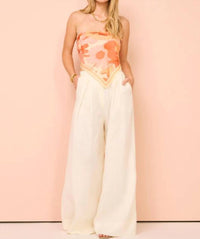 Petit Peony - Box Pleat Pant