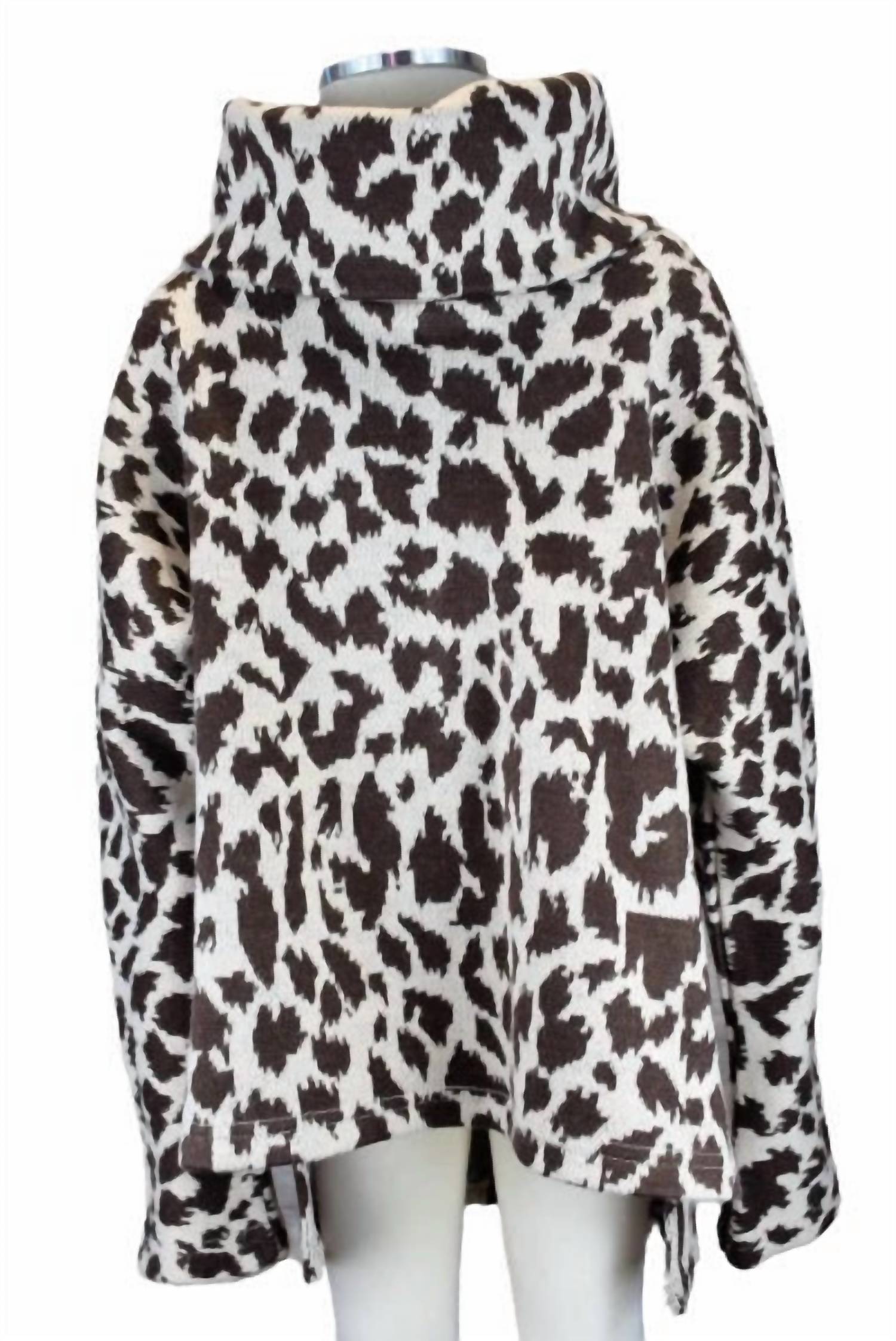 Ml Kids - Girls' Jacquard Cowlneck Tunic Top