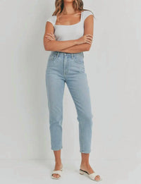 Just Black Denim - High Rise Perfect Mom Jean