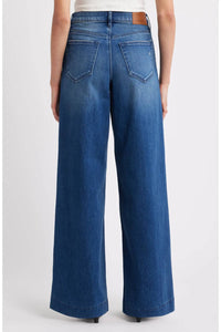 Hidden - Nori Pintuck High Waist Wide Leg Jeans