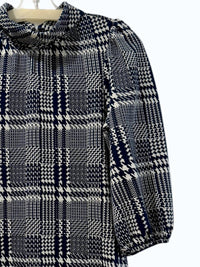 Tyler Boe Women's Vicky Dress in navy ivory - women's dress - detail view