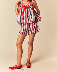 Rareraw - Patriotic Stripe Star Print Lounge Set