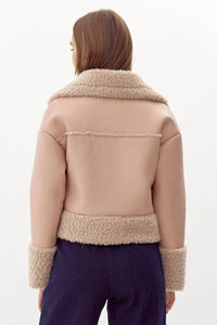 Adelyn Rae - Devin Faux Shearling Leather Jacket