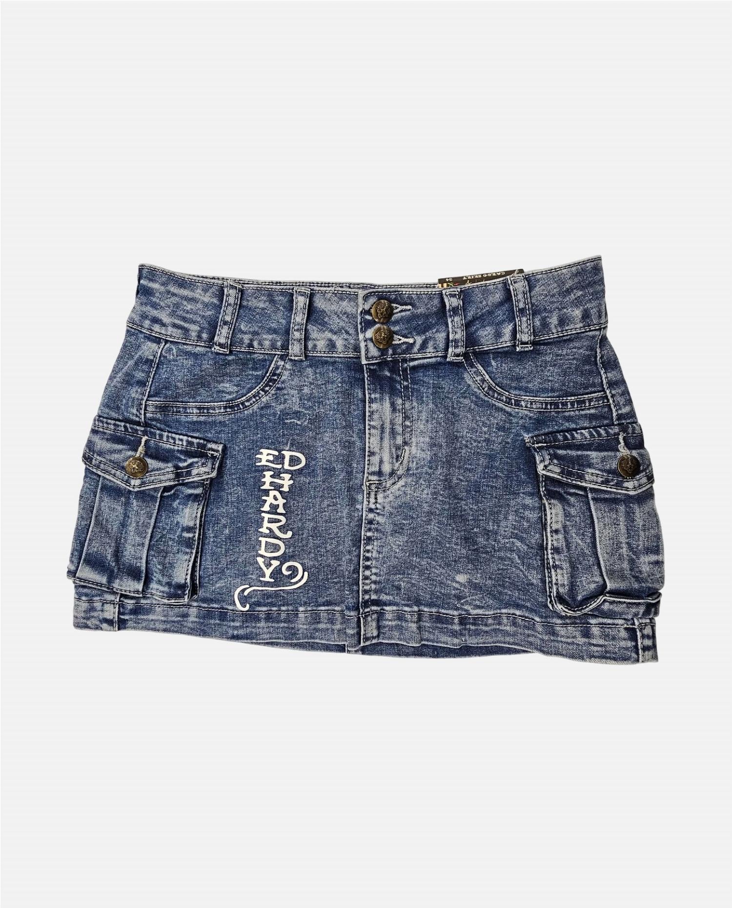Ed Hardy - Women's Heart Dagger Cargo Skirt