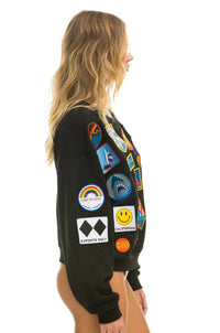 Aviator Nation - Vintage Patch Relaxed Crew Sweatshirt