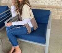 Cloudwalk - Calla Color Block Poncho