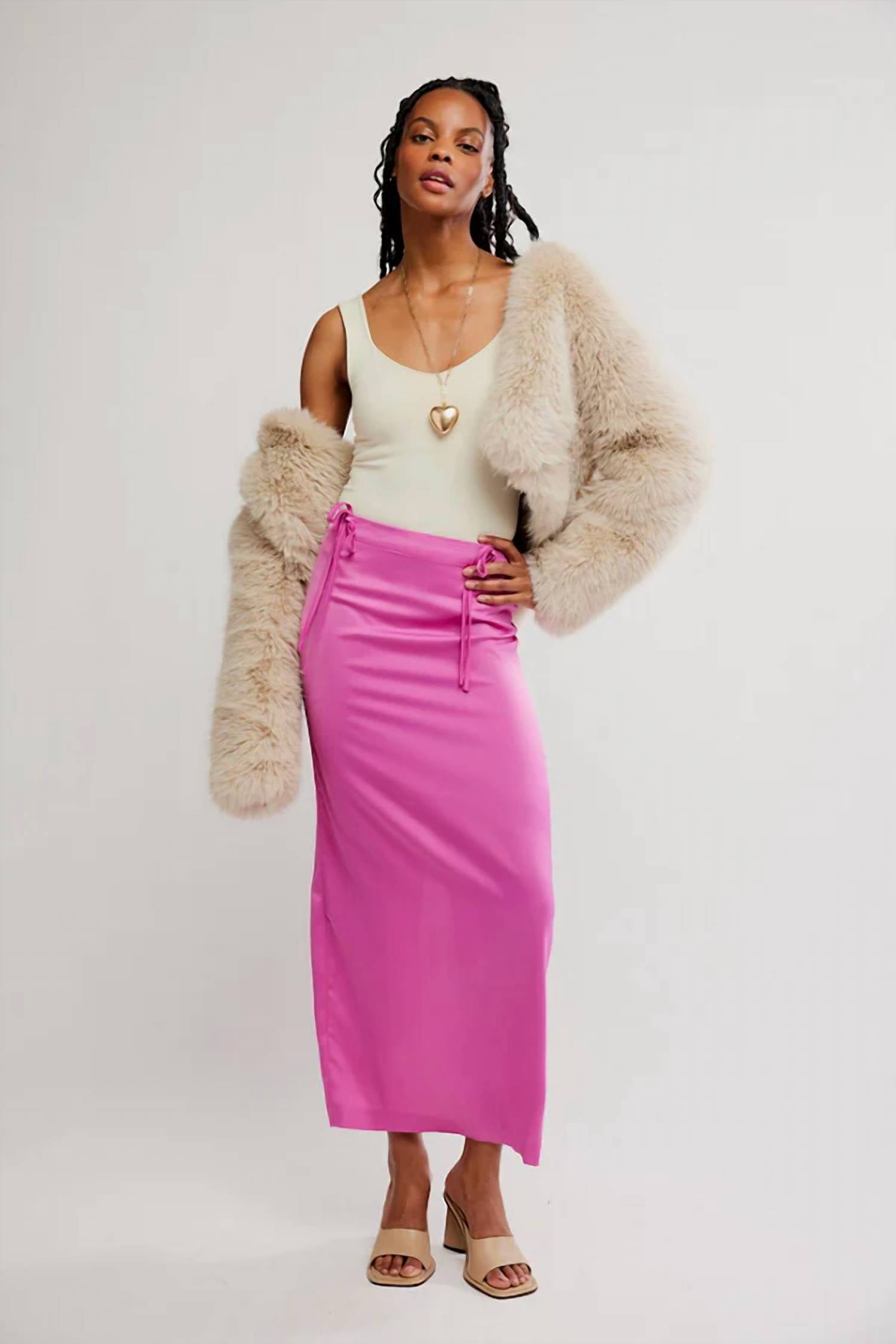 Free People - Rosetto Column Midi Skirt