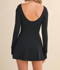 Kimberly C - Long Sleeve Wrap Tie Front Dress