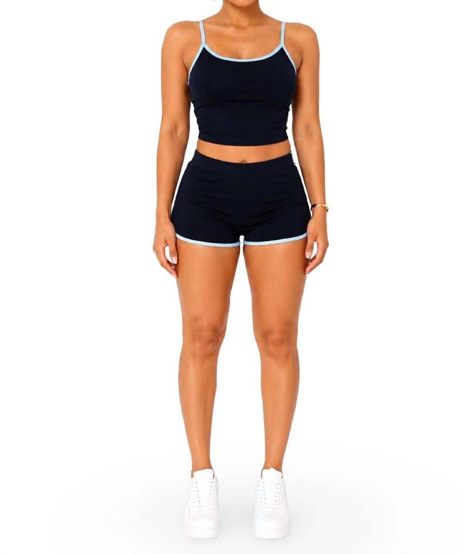 Jnk - Wanted Matching Dolphin Trim Short Set