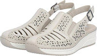 Rieker - Women's Sling Back Wedge Heel Shoes