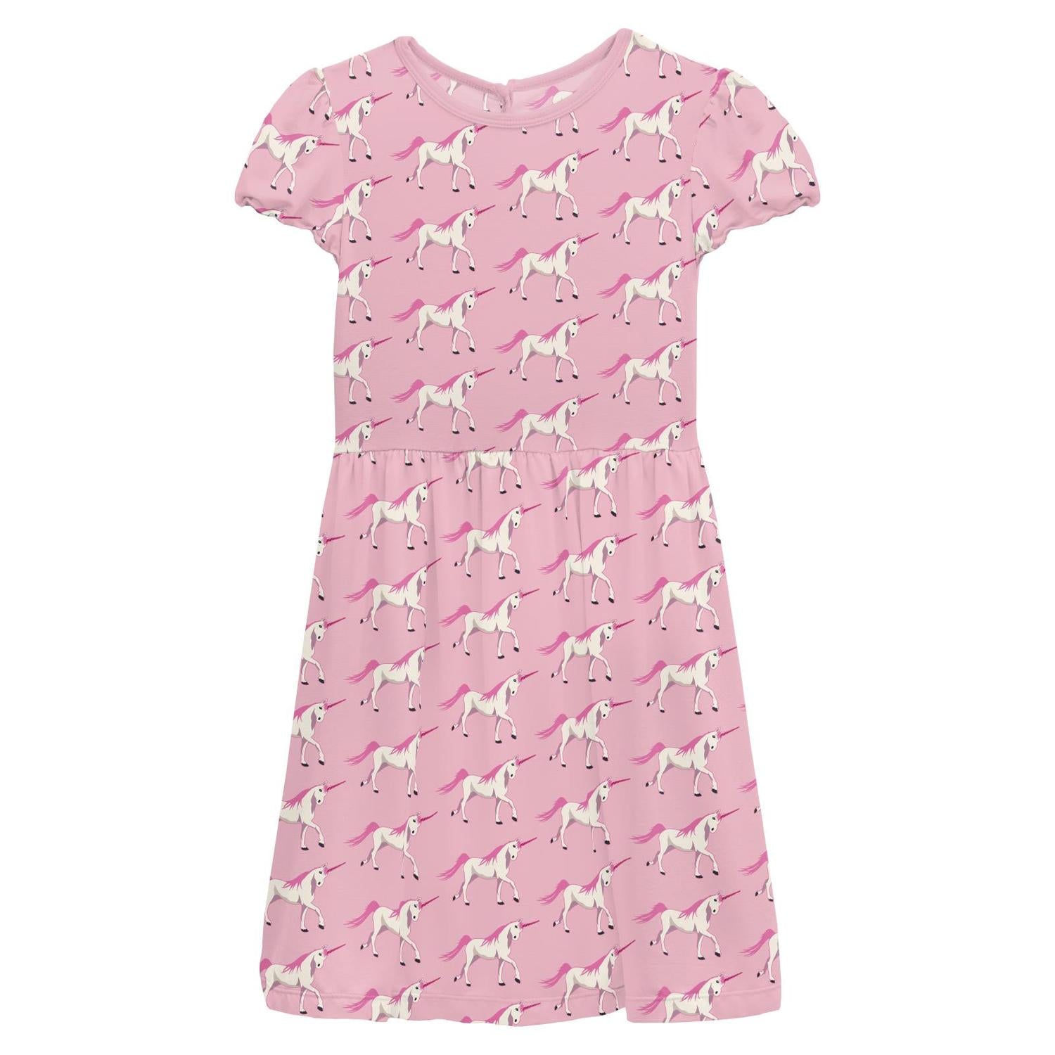 Kickee - Flutter Sleeve Twirl Dress with Pockets
