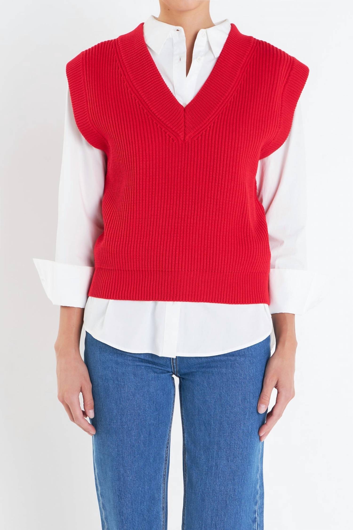 English Factory - Carson Sweater Vest