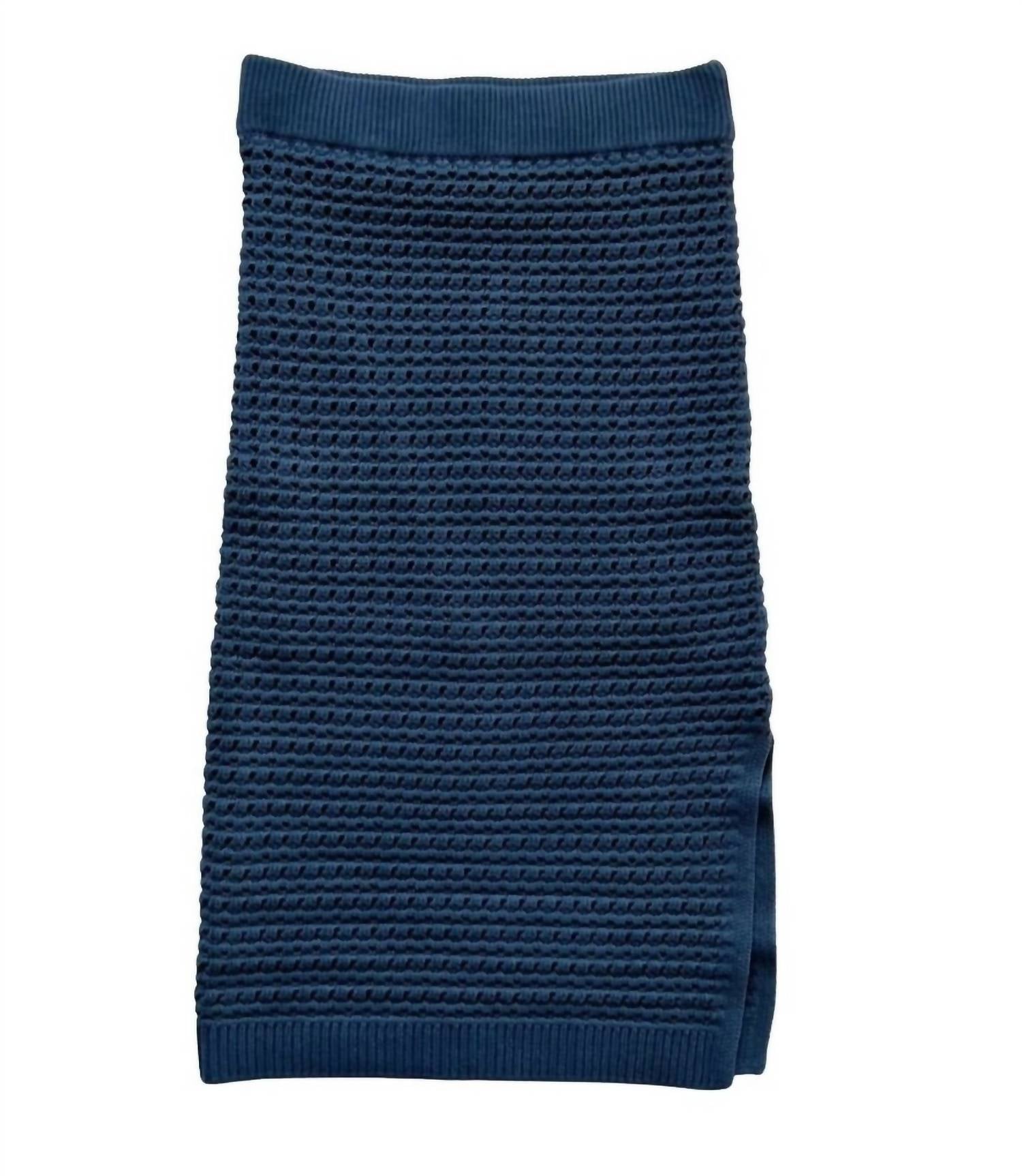 White + Warren - Women's Open Knit Skirt