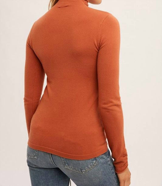 Hem & Thread - Sofia Shirring Mock Neck Sweater