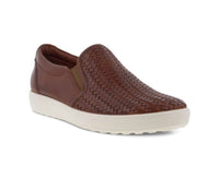 ECCO Women's Soft 7 Slip-on Shoe in cognac - women's sneaker