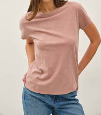 Be Cool - Leona Classic Cut Acid Wash Cotton Tee