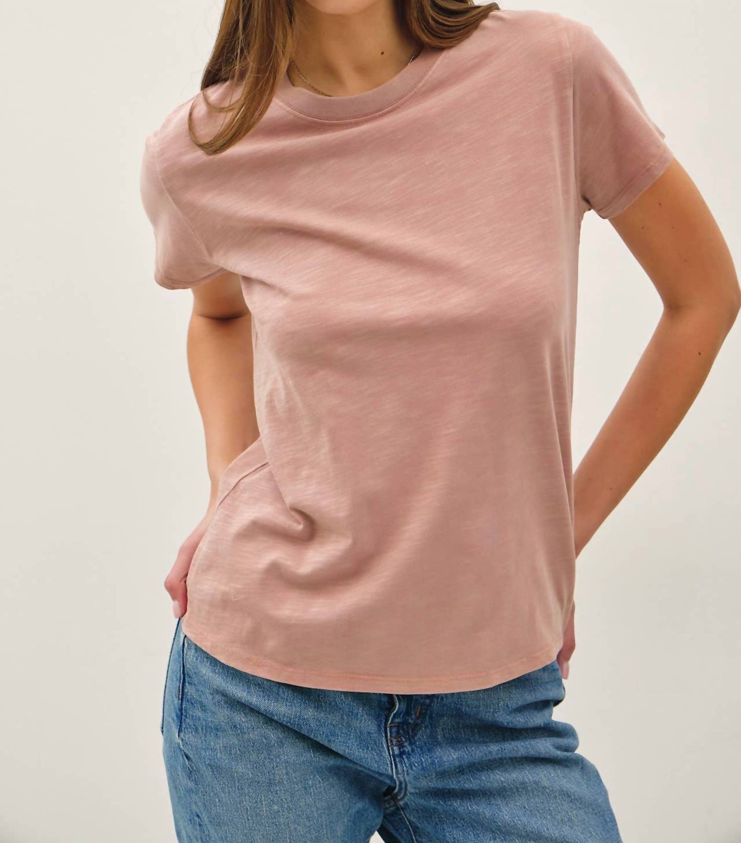 Be Cool - Leona Classic Cut Acid Wash Cotton Tee