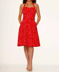 Orchid Bloom - Halter Swing Dress