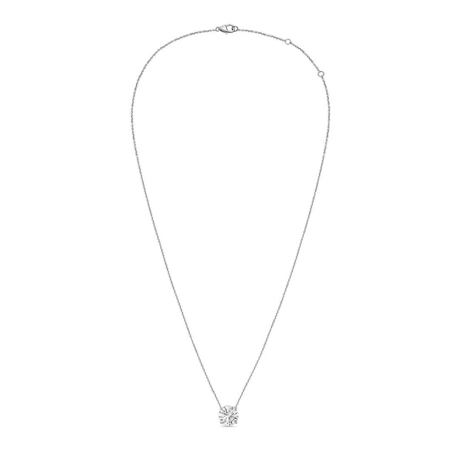 Diana M Jewels - 1.00 Ct Lab Grown Diamond Solitaire Pendant Necklace
