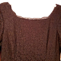 Adrianna Papell - Women's Floral Lace Long-sleeve Maxi Dress