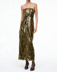 STAUD Cece dress in tumeric 1 - women's dress