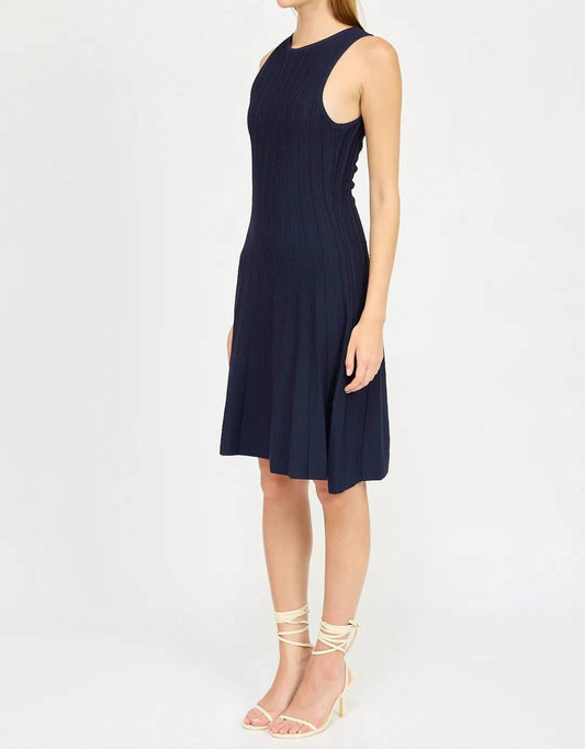 En Saison - Pleated Knit Mini Dress