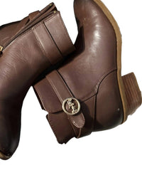 Coach Women's Debi Bootie in brown - women's shoe - detail view