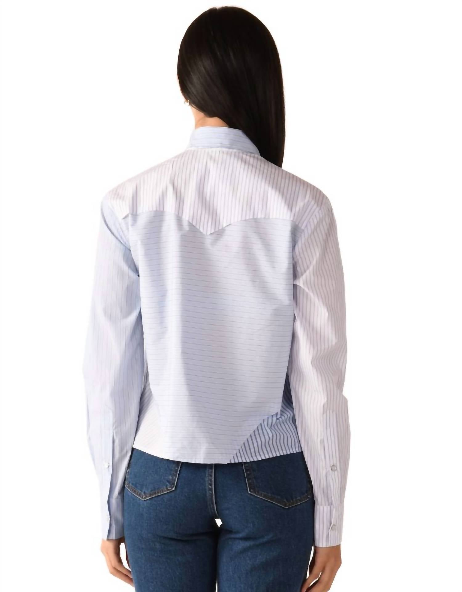 Cissa - Raw Edge Western Shirt