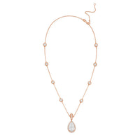 Diana M Jewels - Women's Pear & Round Lab-grown Diamond Pendant Necklace (5.00 Ct) - Statement
