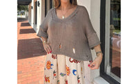 Scandal Italy - Rachel Knit Crochet Top