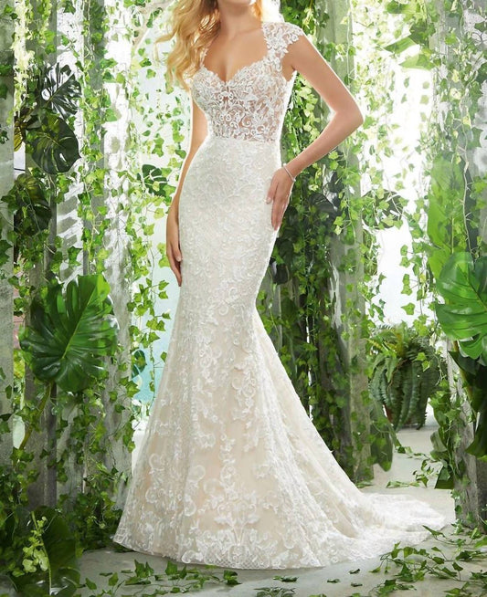 Morilee - Polly Frosted Embroidered Gown