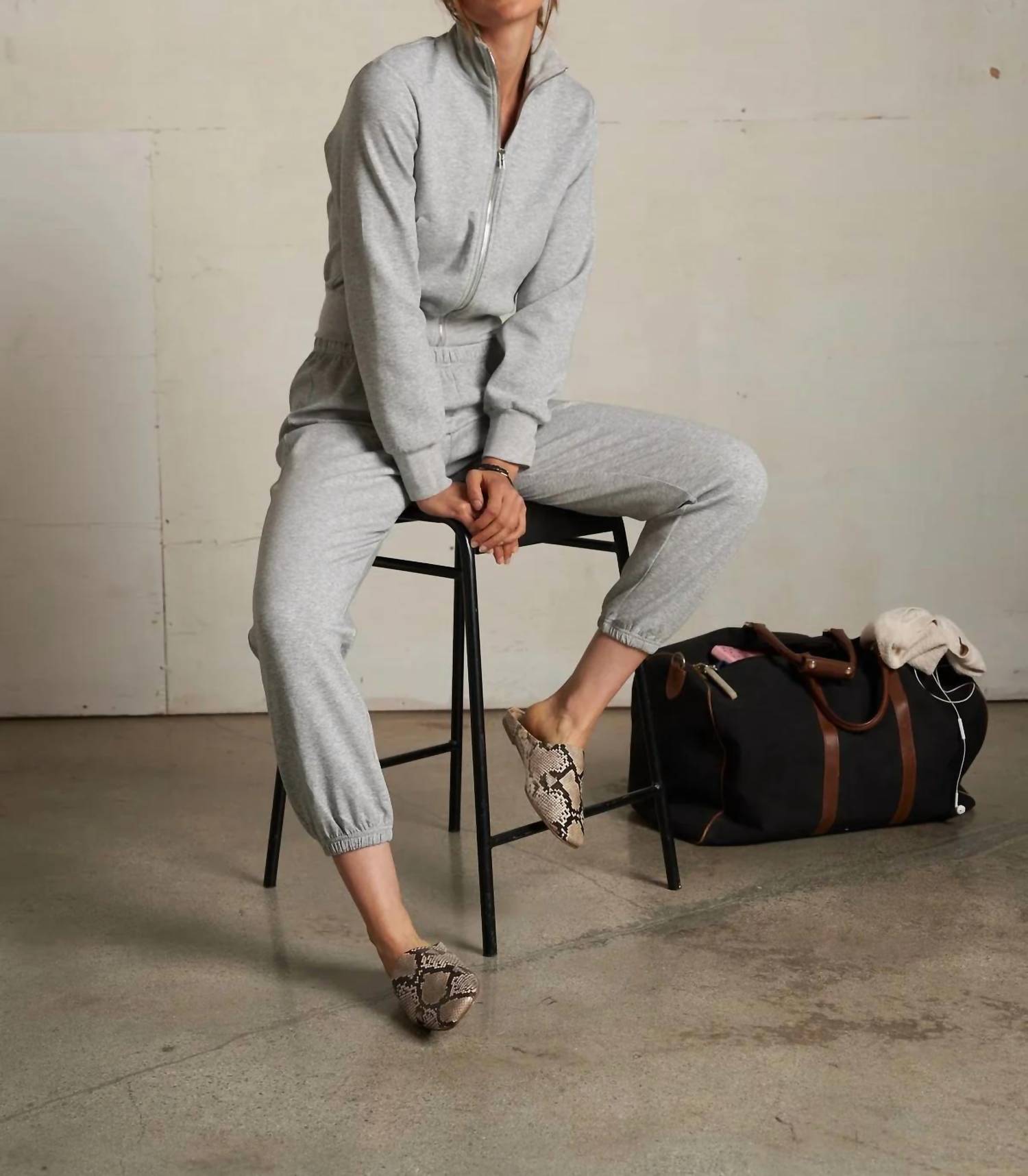 Perfectwhitetee - Milana Cropped Travel Track Jacket