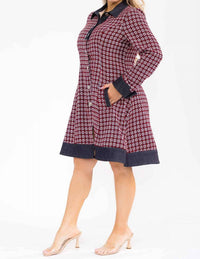 Karen T Design - Plaid Coat Dress