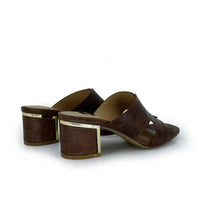 Exe Women's Isabel Heel Sandal in tan - women's heels - alternate view