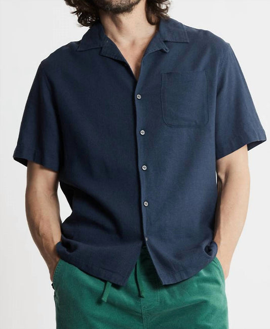 Jachs New York - Linen Suffolk Short Sleeve Camp Shirt