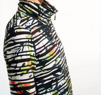 Joseph Ribkoff - TROPICAL PRINT JACKET WITH CONTRAST PANEL