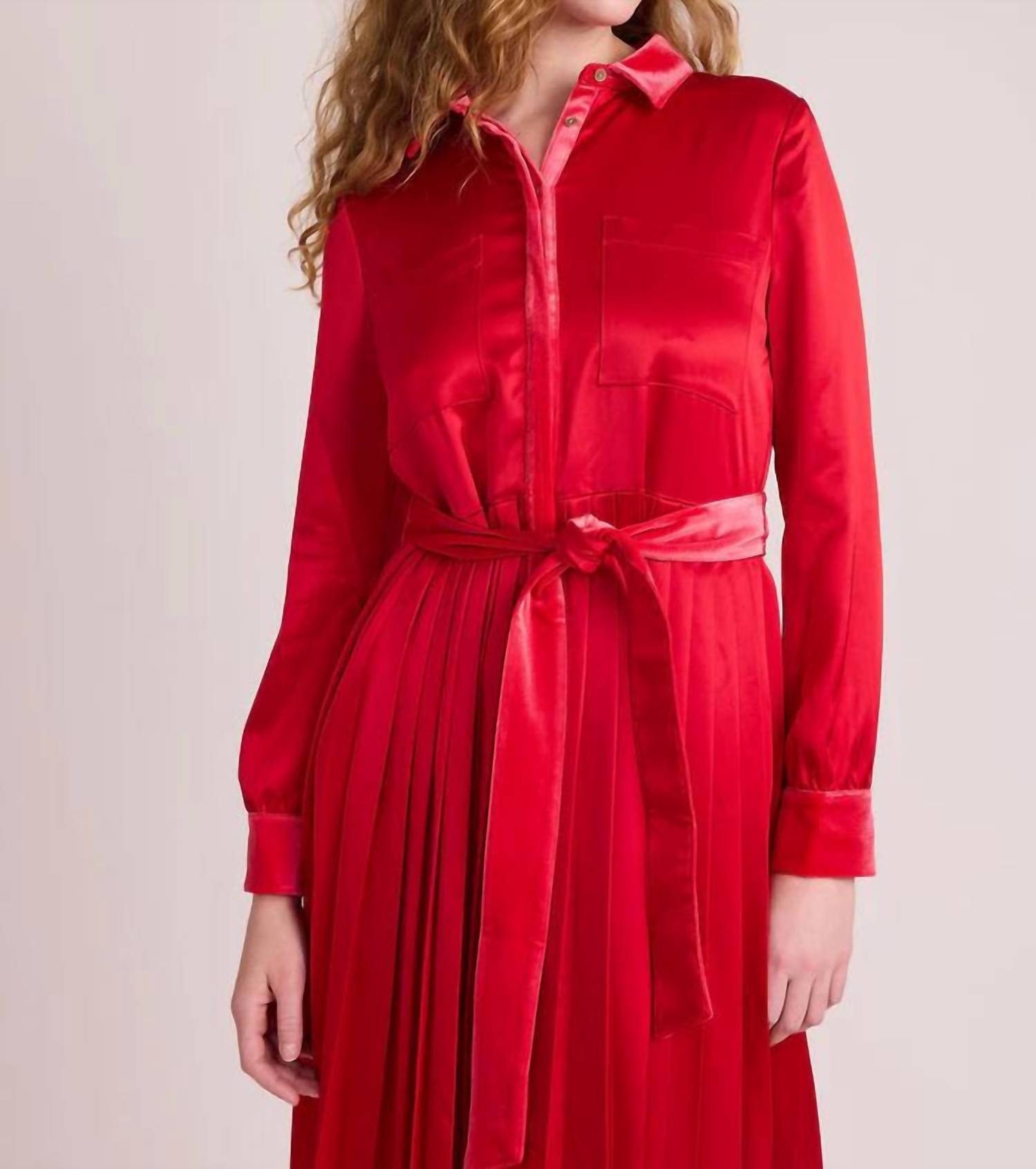 S'edge Adair Maxi Dress in lipstick - women's dress - view 4