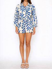 Meet Me In Santorini - Aegean Fern Romper