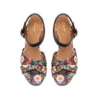 Clarks - Women's Chicly Floral Wedge Sandal