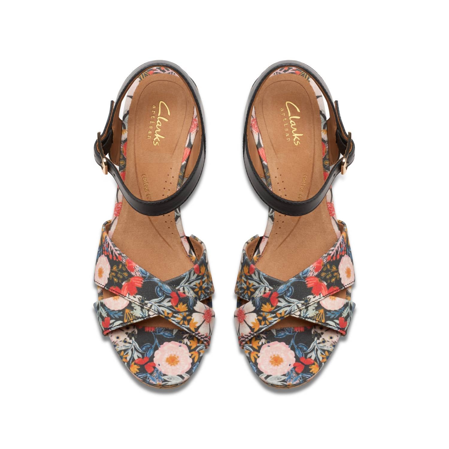 Clarks - Women's Chicly Floral Wedge Sandal