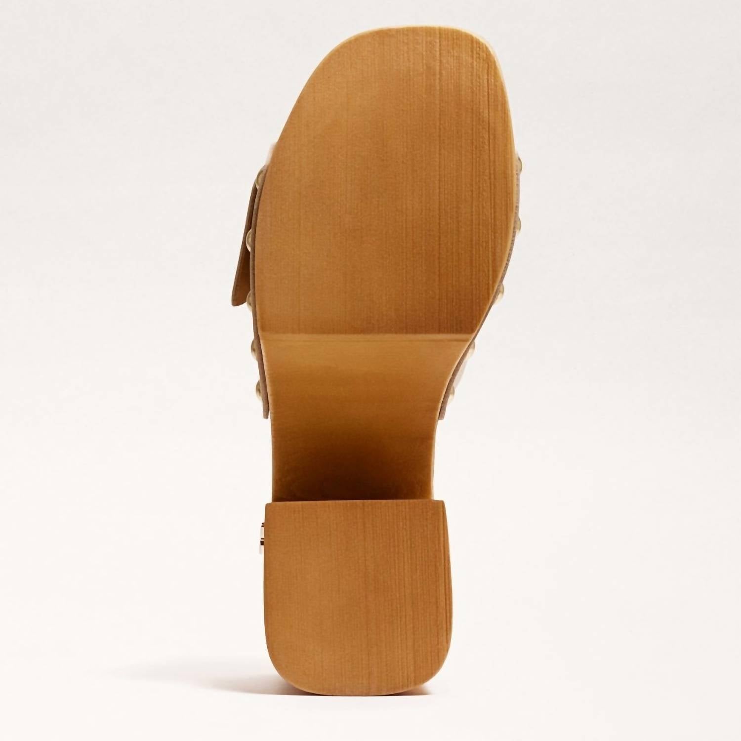 Sam Edelman - Women's Marcia Leather Slip On Block Heeled Sandals
