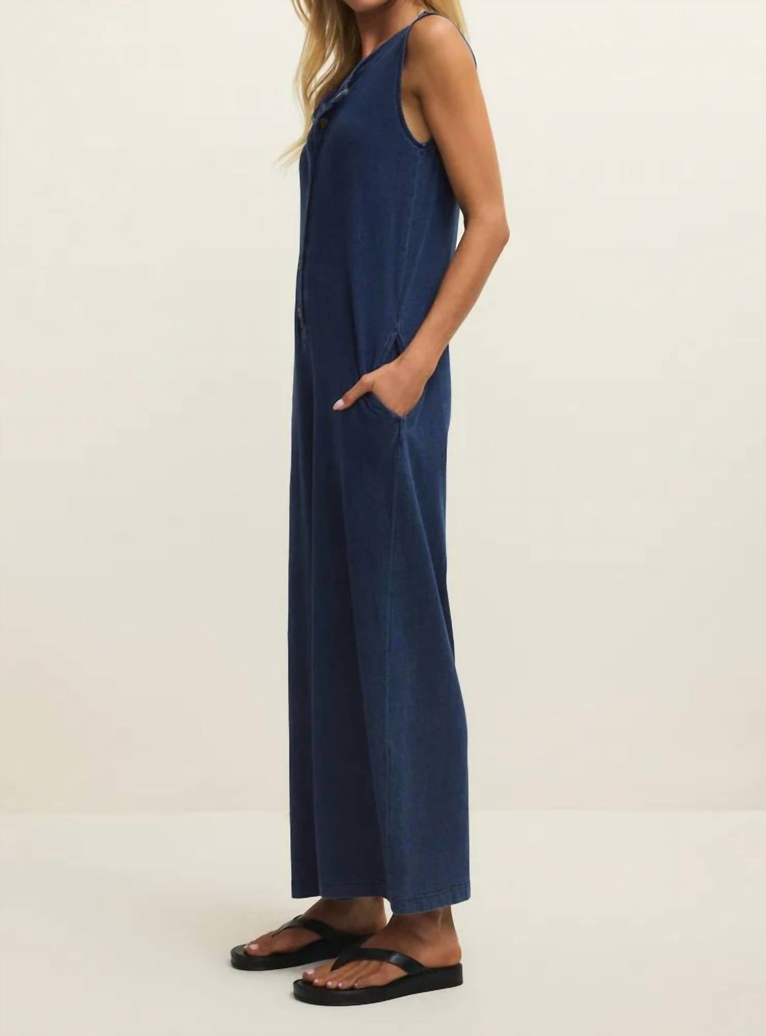 Z Supply - Fiona Jersey Denim Jumpsuit