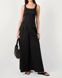We Wore What - Corset Square Neck Overalls
