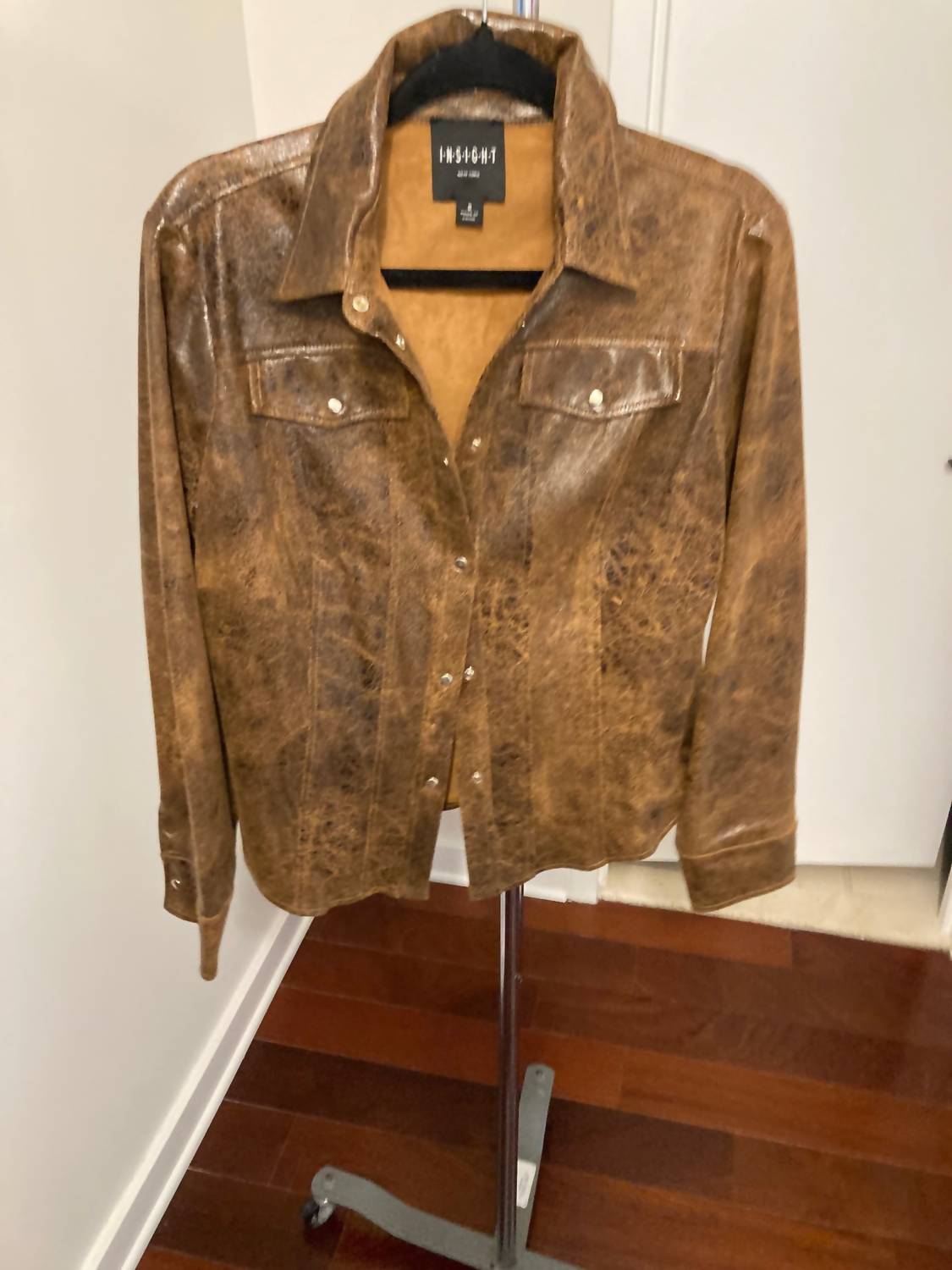 Insight - Women's Vegan Leather Shirt Jacket