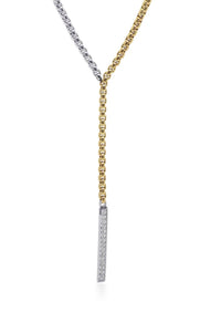 Alor - 0.08 CTS Colorblock Lariat Necklace