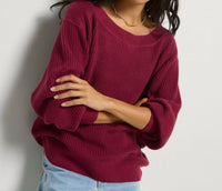 Seventy Eight And Sunny - Coastal One Shoulder Sweater