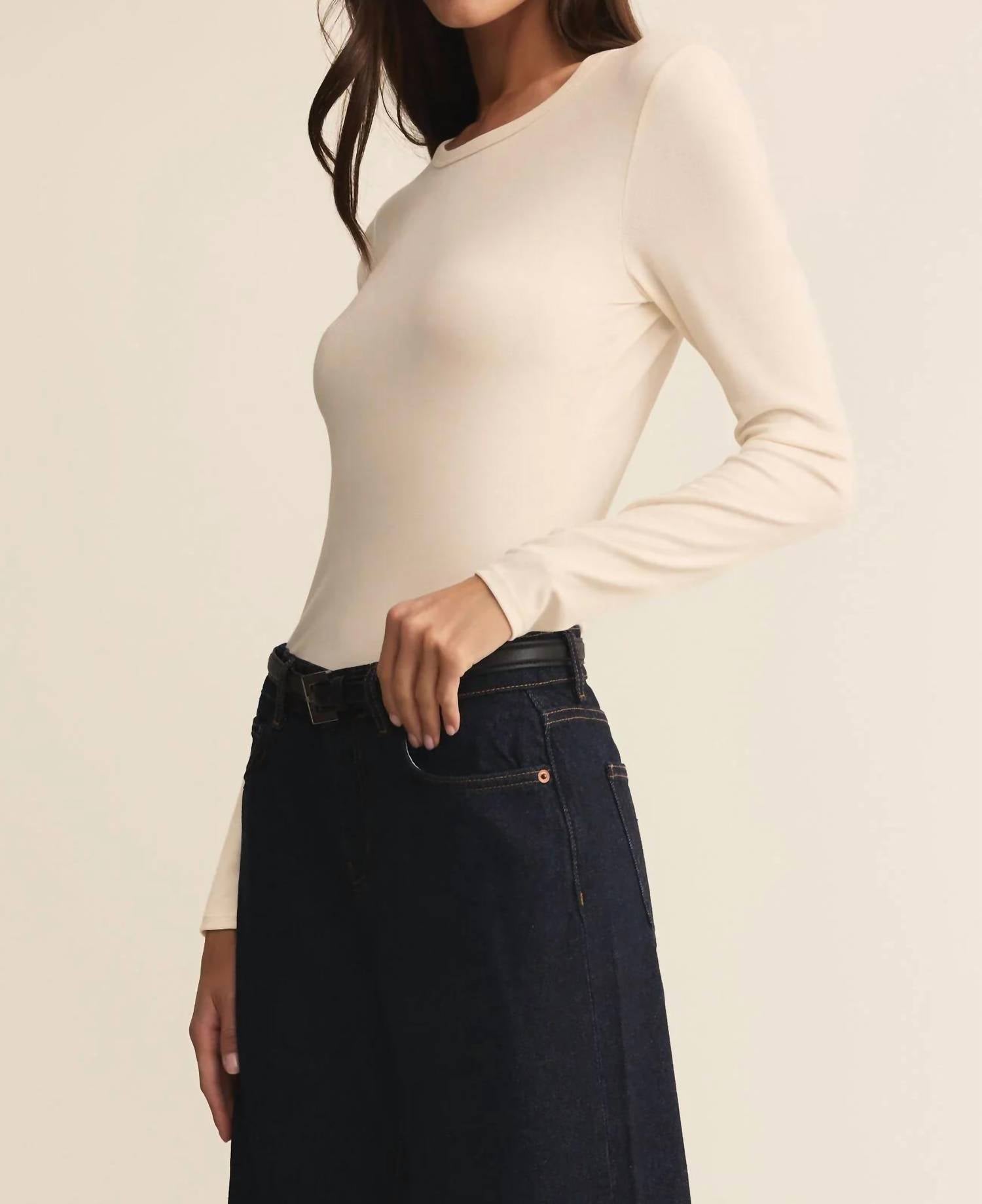 Z Supply - Second Skin Crew Neck Long Sleeve Top