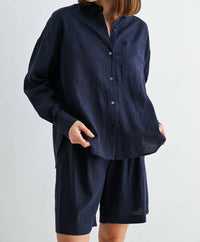 Fun 2 Fun - Linen Drop Shoulder Shirt