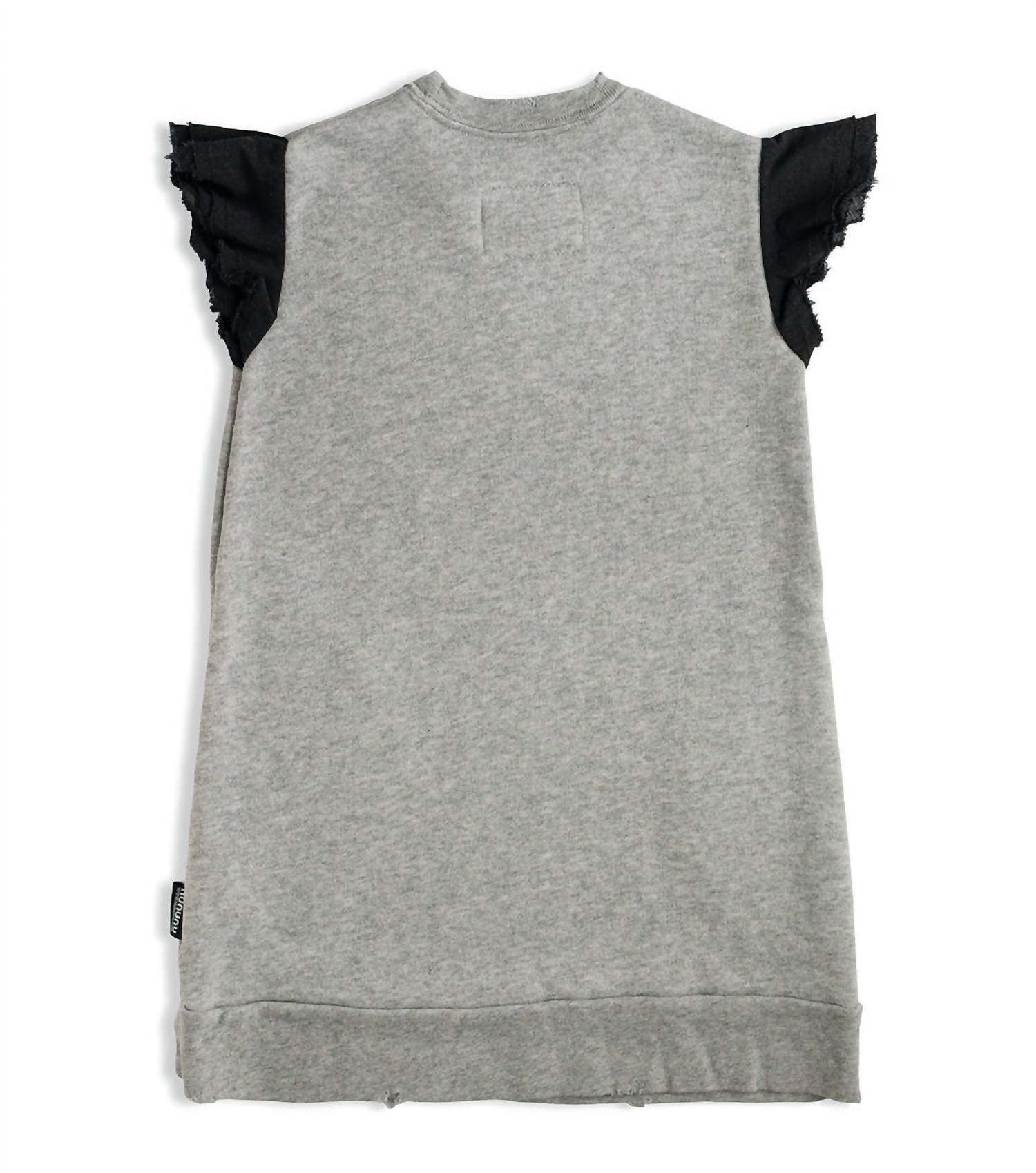 Girls Ruffled Sleeve Sweat Dress